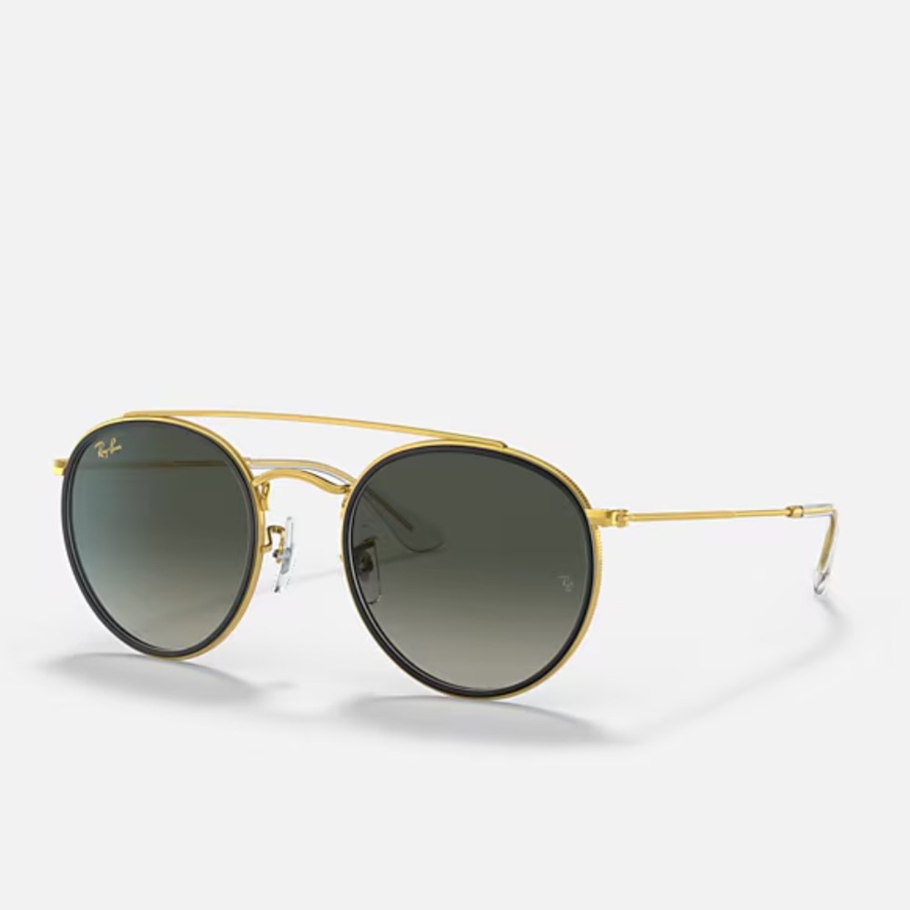 Ray-Ban Gold Frame Sunglasses with Black Case